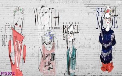 Mua file tranh gốc Filetranh tường nền nhà hàng KTV FT5572 tại Filetranh.com