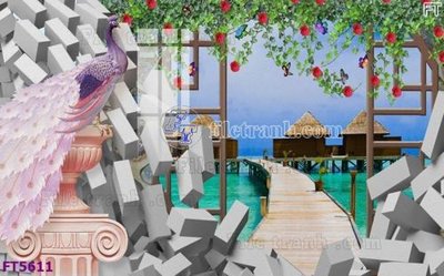 Download file gốc Filetranh tường nền nhà hàng KTV FT5611 (độ nét cao)