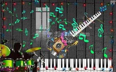 File gốc Filetranh tường nền nhà hàng KTV FT5632 (ảnh chi tiết) để in lụa