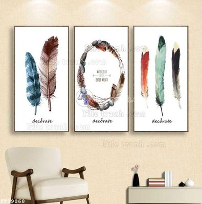 File tranh File tranh treo tường pha lê gương FT99068 (bản gốc) trang trí văn phòng