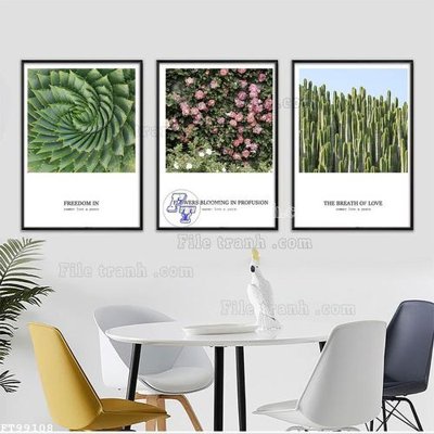 Ảnh gốc File tranh treo tường pha lê gương FT99108 (nét căng) in mica