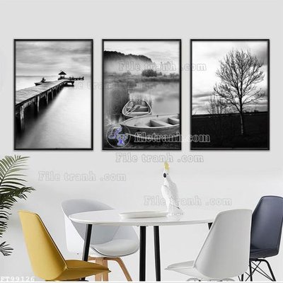 File gốc File tranh treo tường pha lê gương FT99126 (in lụa) trang trí tường