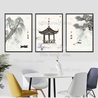 File tranh File tranh treo tường pha lê gương FT99221 (gốc) chủ đề thiên nhiên