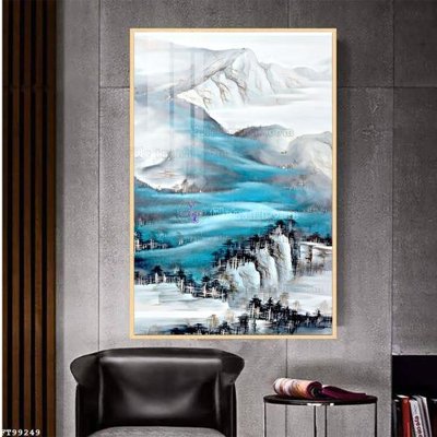 File gốc File tranh treo tường pha lê gương FT99249 (in lụa) họa tiết 3D