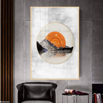 File in lụa File tranh treo tường pha lê gương FT99264 (hoa văn) File tranh treo tường pha lê gương FT99264