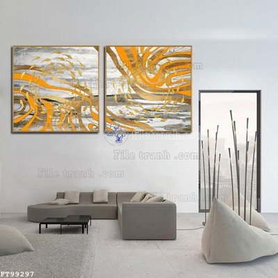 File in trần File tranh treo tường pha lê gương FT99297 (bản gốc) 5D