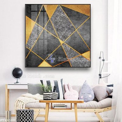 Ảnh gốc File tranh treo tường pha lê gương FT99300 (độ nét cao) in mica