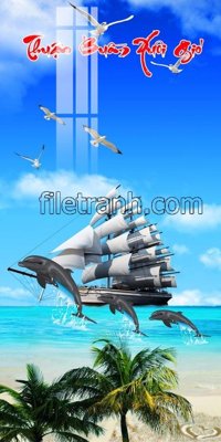 File ảnh File tranh thuận buồm xuôi gió FTB114 (gốc) in Hiflex
