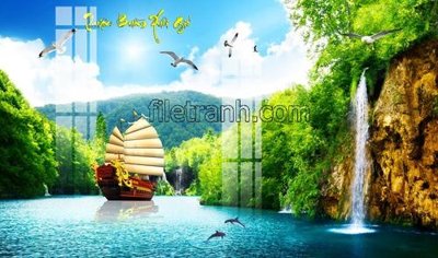 File gốc File tranh thuận buồm xuôi gió FTB145 (trang trí) phòng làm việc