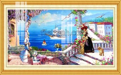 File PSD File tranh thuận buồm xuôi gió FTB15 (bản gốc) cho nhà in