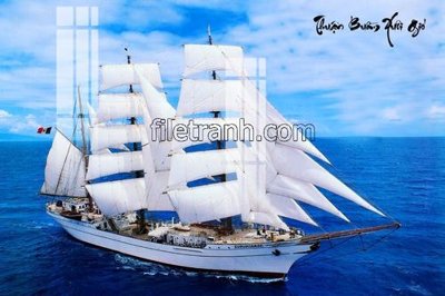 Download file gốc File tranh thuận buồm xuôi gió FTB151 (dùng cho in ấn)