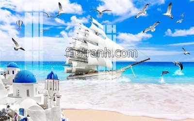 File tranh gốc File tranh thuận buồm xuôi gió FTB165 (bản đẹp) độc quyền