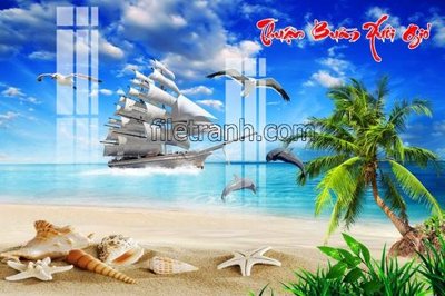 File gốc File tranh thuận buồm xuôi gió FTB22 (thiết kế) cho in ấn