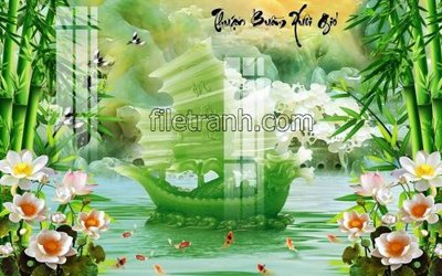File ảnh File tranh thuận buồm xuôi gió FTB221 (gốc) dùng in Pano