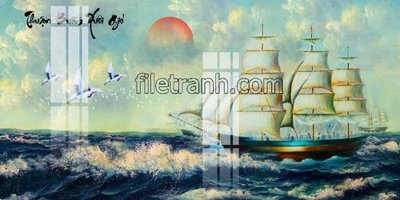 File gốc File tranh thuận buồm xuôi gió FTB231 (Filetranh.com) File tranh thuận buồm xuôi gió FTB231