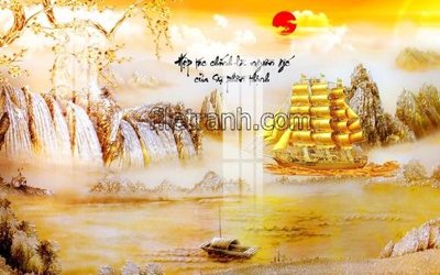 File tranh File tranh thuận buồm xuôi gió FTB37 (file gốc) chuẩn màu in