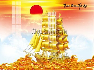 Tải file gốc File tranh thuận buồm xuôi gió FTB50 (bản PSD) còn layer