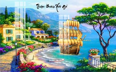 File tranh File tranh thuận buồm xuôi gió FTB52 (gốc) in vải canvas