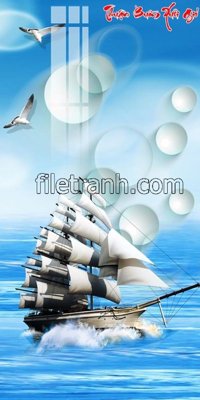 File tranh File tranh thuận buồm xuôi gió FTB53 (ảnh gốc) độc quyền