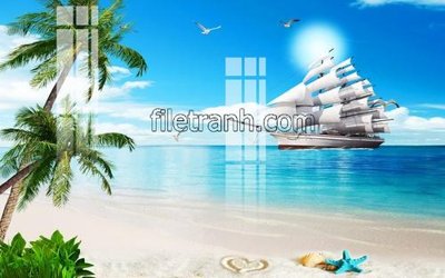 File tranh File tranh thuận buồm xuôi gió FTB56 (ảnh gốc) độ nét vượt trội