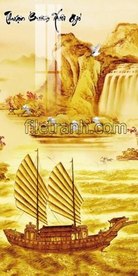 File ảnh File tranh thuận buồm xuôi gió FTB59 (gốc) in biển hiệu
