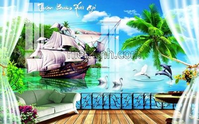 File PSD File tranh thuận buồm xuôi gió FTB60 (bản gốc) đã tách nền