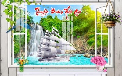 File gốc File tranh thuận buồm xuôi gió FTB84 (cho in ấn) từ kho Filetranh