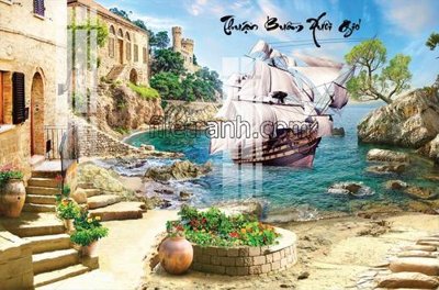 File in mica File tranh thuận buồm xuôi gió FTB9 (bản gốc) sắc sảo