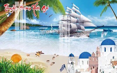 Hình ảnh file gốc in trần nhà File tranh thuận buồm xuôi gió FTB94