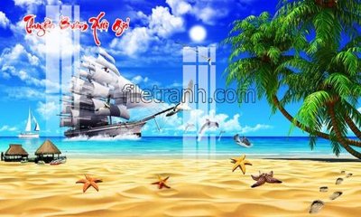 File gốc File tranh thuận buồm xuôi gió FTB96 (chủ đề hiện đại) trang trí