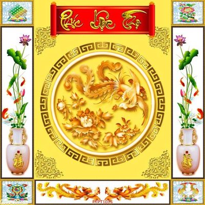 File tranh gốc File tranh phòng thờ FTPT1015 (sắc nét từng chi tiết)