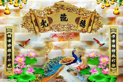 Tải file File tranh phòng thờ FTPT1063 (PSD) cho in tranh kính
