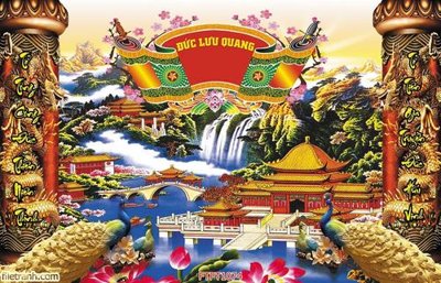 File gốc in ấn File tranh phòng thờ FTPT1074 độ phân giải cao