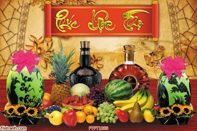 File in lụa File tranh phòng thờ FTPT1088 (hoa văn) File tranh phòng thờ FTPT1088