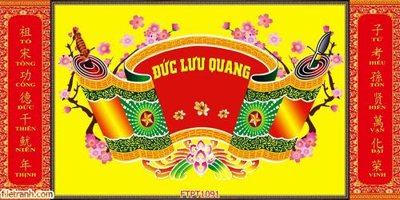 File in trần File tranh phòng thờ FTPT1091 (bản gốc) phong cảnh