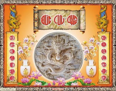 Ảnh gốc File tranh phòng thờ FTPT1124 (nét căng) in mica