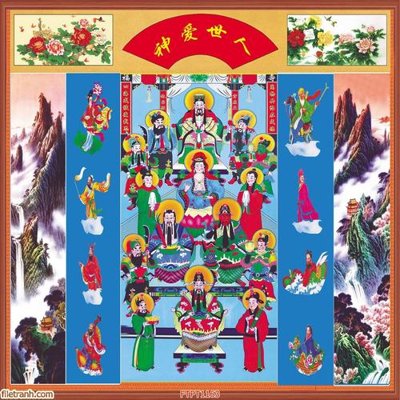 File gốc in ấn File tranh phòng thờ FTPT1163 độ phân giải cao