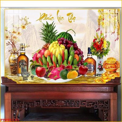 File tranh gốc File tranh phòng thờ FTPT1191 (sắc nét từng chi tiết)