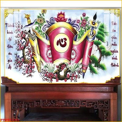 File gốc File tranh phòng thờ FTPT1201 (phong cách) cổ điển