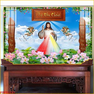 Tải file File tranh phòng thờ FTPT1223 (ảnh gốc) in tráng gương