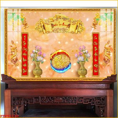 File gốc File tranh phòng thờ FTPT1228 (in ấn) màu sắc trung thực