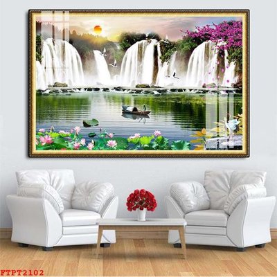 Tải về file gốc Tranh sơn thủy thác nước FTPT2102 (chuẩn in ấn)