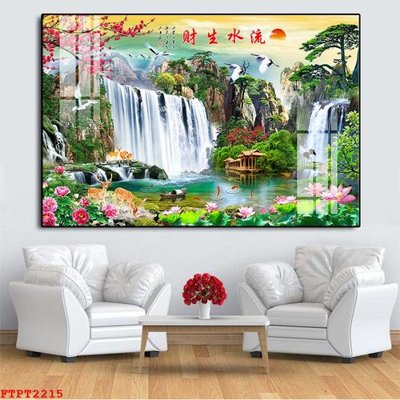 Mua file ảnh gốc Tranh sơn thủy thác nước FTPT2215 (chất lượng cao)