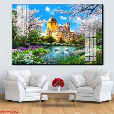 Download file gốc Tranh sơn thủy thác nước FTPT2284 (độ nét cao)