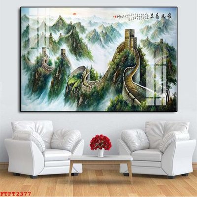 Download file ảnh gốc Tranh sơn thủy thác nước FTPT2377 để in ấn