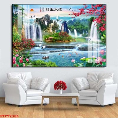 Tải file gốc Tranh sơn thủy thác nước FTPT2386 (in tráng gương) cao cấpFile gốc Tranh sơn thủy thác nước FTPT2386 (in ấn) phiên bản độc quyền