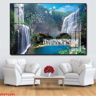 Tải file Tranh sơn thủy thác nước FTPT2395 (ảnh gốc) file TIFF