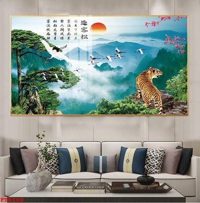 Download file ảnh gốc File gốc tranh rồng hổ FTR100 để in ấn