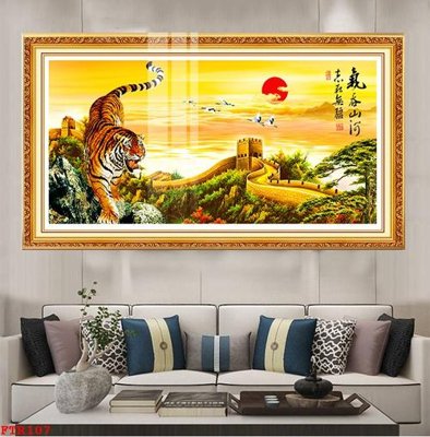 Download file gốc File gốc tranh rồng hổ FTR107 (in mica) 3D