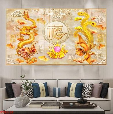 Tải file tranh gốc File gốc tranh rồng hổ FTR110 chất lượng cao